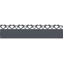 vidaXL Vallas De Jardín-Borduras para césped 10 pcs 103 x 0,05 x 22 cm Acero