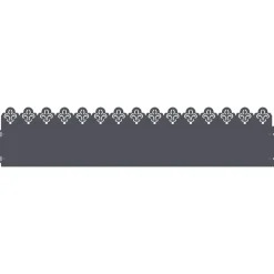 vidaXL Vallas De Jardín-Borduras para césped 10 pcs 103 x 0,05 x 22 cm Acero