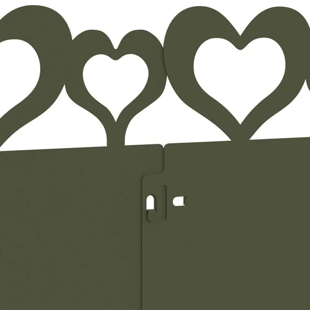 vidaXL Vallas De Jardín-Borduras para césped 10 pcs 103 x 0,05 x 22 cm