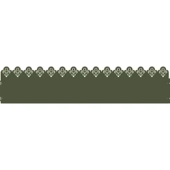 vidaXL Borduras para césped 10 pcs 103 x 0,05 x 22 cm Verde oliva Online