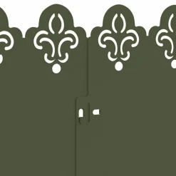 vidaXL Borduras para césped 10 pcs 103 x 0,05 x 22 cm Verde oliva Online