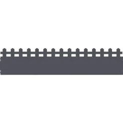 vidaXL Vallas De Jardín-Borduras para césped 10 pcs 103 x 0,05 x 22 cm Acero