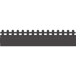 vidaXL Vallas De Jardín-Borduras para césped 10 pcs 103 x 0,05 x 22 cm Acero