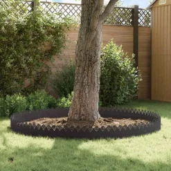 vidaXL Vallas De Jardín-Borduras para césped 10 pcs 103 x 0,05 x 22 cm Acero