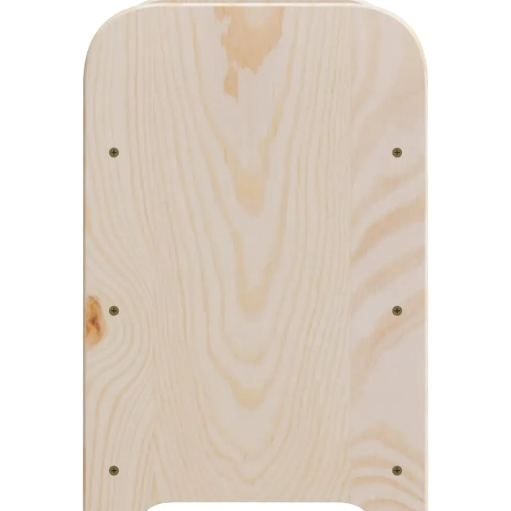 vidaXL Armarios Y Almacenamiento-Botellero de madera maciza de pino 33x25x37 cm