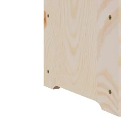 vidaXL Armarios Y Almacenamiento-Botellero de madera maciza de pino 33x25x37 cm