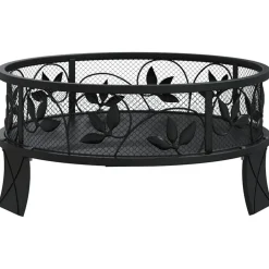 vidaXL Brasero con atizador acero XXL 50 cm
