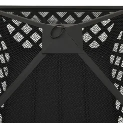 vidaXL Chimeneas-Brasero con atizador acero XXL 64 cm