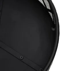 vidaXL Brasero con atizador acero XXL 70 cm Hot
