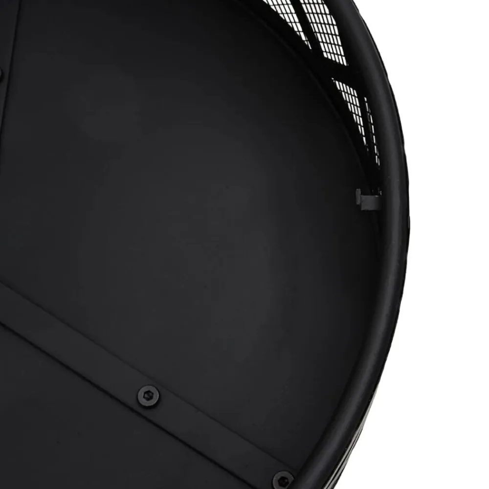 vidaXL Brasero con atizador acero XXL 70 cm Hot