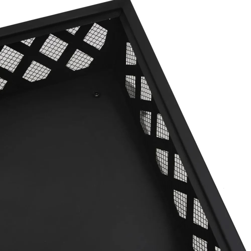 vidaXL Chimeneas-Brasero con atizador acero XXL 50 cm