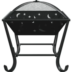 vidaXL Chimeneas-Brasero con atizador acero XXL 50 cm