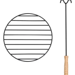 vidaXL Brasero con atizador acero 54x54x55 cm Best