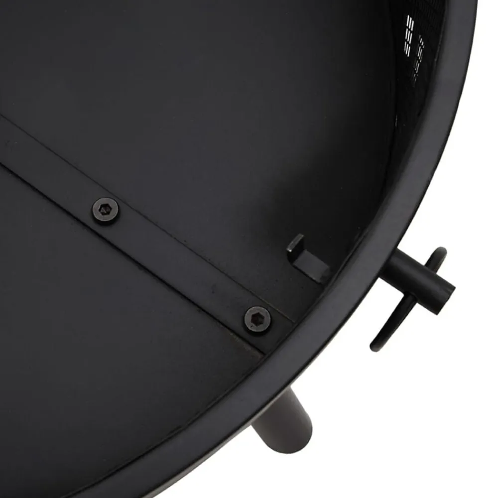 vidaXL Chimeneas-Brasero con atizador acero XXL 58 cm