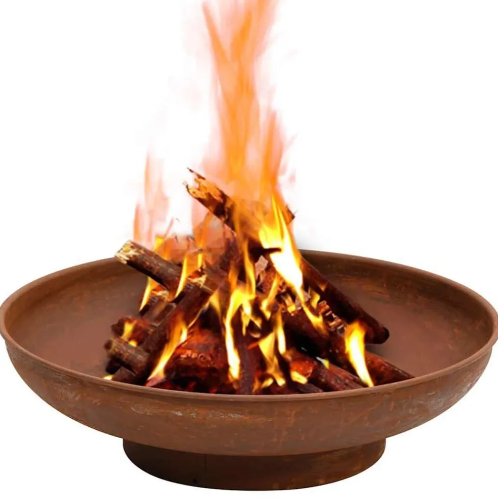 vidaXL Chimeneas-Brasero de acero 57 cm