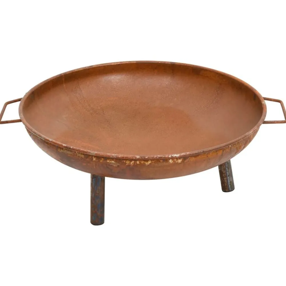 vidaXL Chimeneas-Brasero de acero 67,5x58x22,5 cm