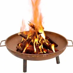 vidaXL Chimeneas-Brasero de acero 67,5x58x22,5 cm
