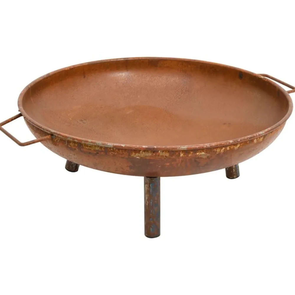 vidaXL Chimeneas-Brasero de acero 67,5x58x22,5 cm