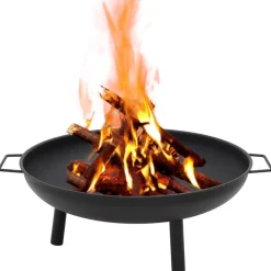 vidaXL Chimeneas-Brasero de acero 67,5x58x22,5 cm