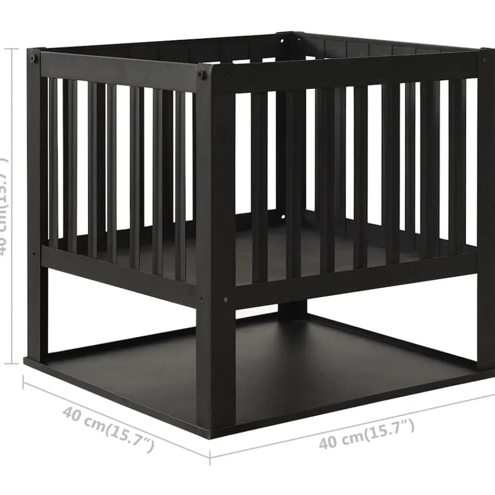 vidaXL Brasero de acero 40x40x40 cm Discount