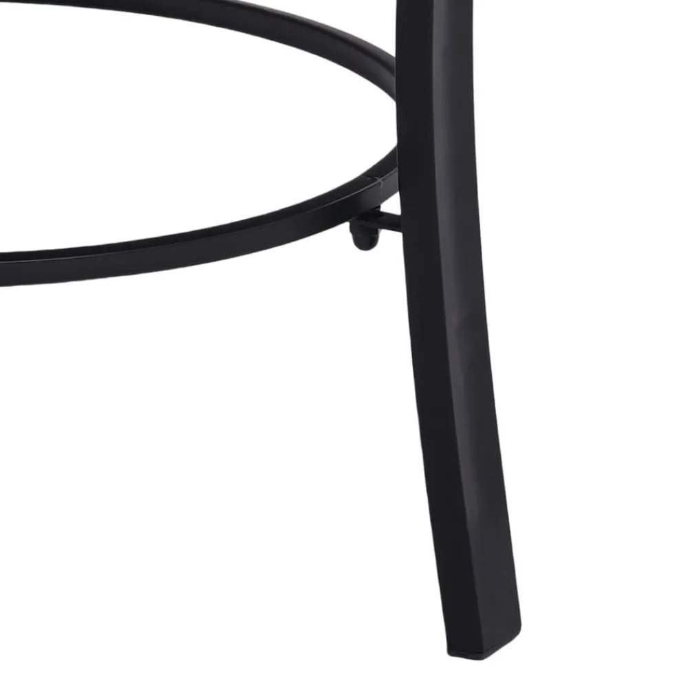 vidaXL Brasero de mosaico cerámica 68 cm Negro y blanco New