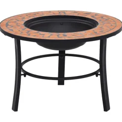 vidaXL Chimeneas-Brasero de mosaico cerámica 68 cm