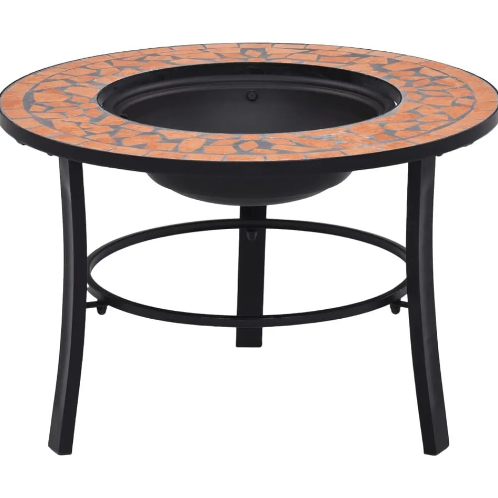 vidaXL Chimeneas-Brasero de mosaico cerámica 68 cm