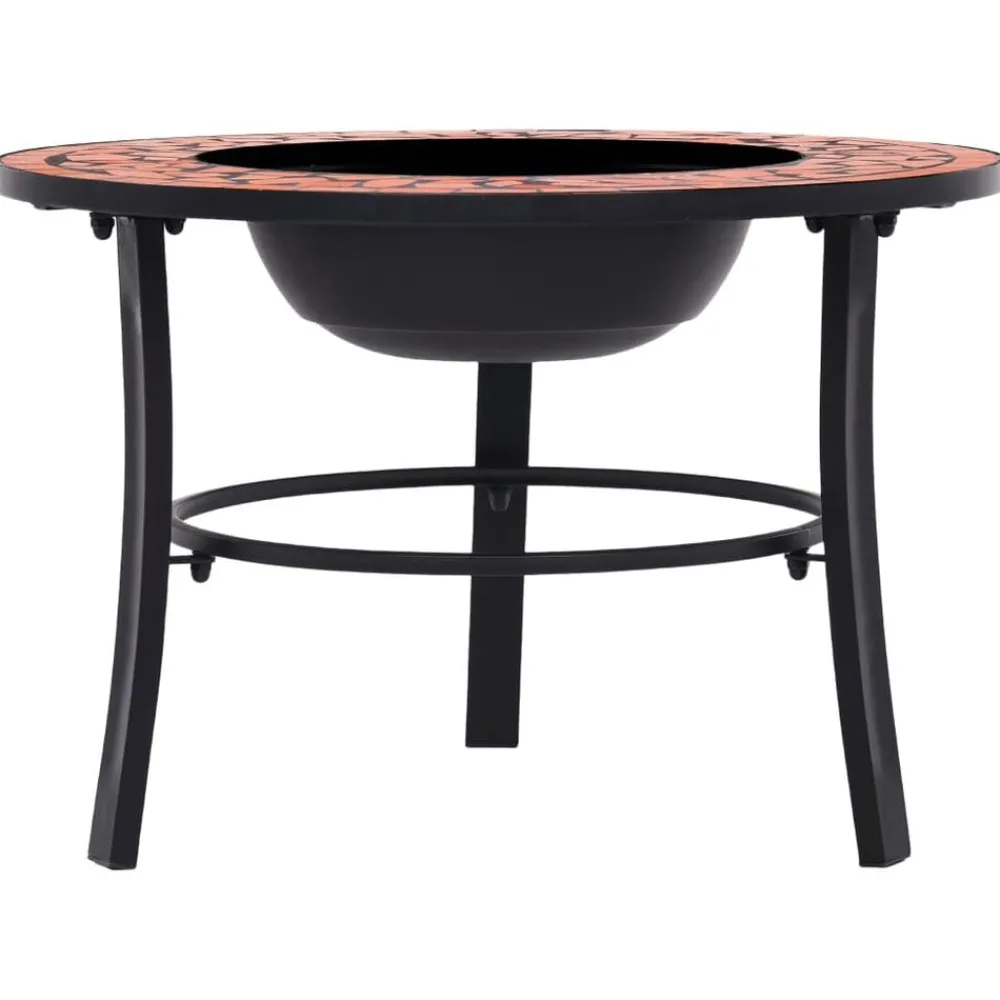 vidaXL Chimeneas-Brasero de mosaico cerámica 68 cm