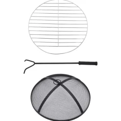 vidaXL Chimeneas-Brasero mesa de mosaico cerámica 68 cm