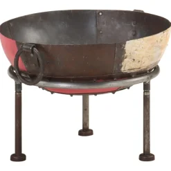 vidaXL Chimeneas-Brasero rústico colorido de hierro Ø40 cm