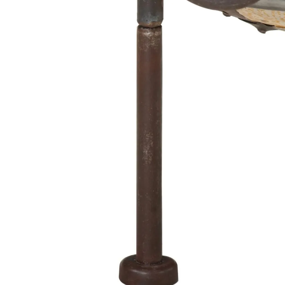 vidaXL Chimeneas-Brasero rústico colorido de hierro Ø40 cm