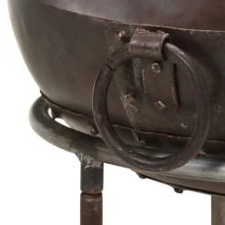 vidaXL Chimeneas-Brasero rústico de hierro Ø40 cm