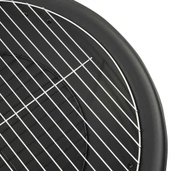 vidaXL Brasero y barbacoa 2 en 1 con atizador acero 56x56x49 cm Negro Discount