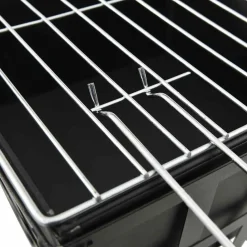 vidaXL Brasero y barbacoa 2 en 1 de acero 34x34x48 cm Clearance