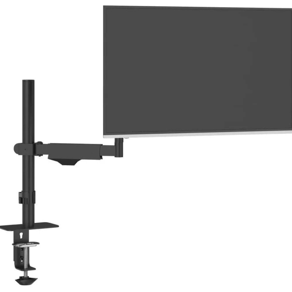 vidaXL Brazo de monitor único pantalla máxima 27'' resorte de gas 10kg Hot