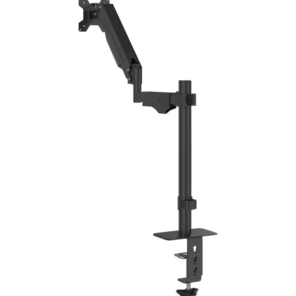 vidaXL Brazo de monitor único pantalla máxima 27'' resorte de gas 10kg Hot
