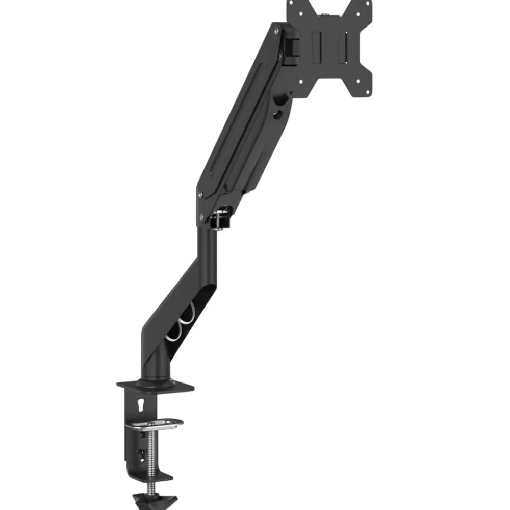 vidaXL Brazo de monitor único pantalla máxima 27'' resorte de gas 10kg Hot