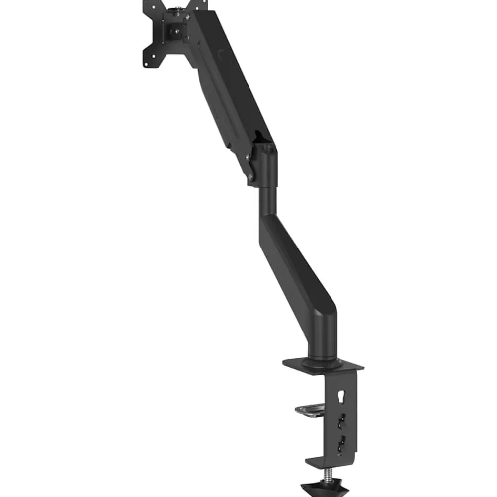 vidaXL Brazo de monitor único pantalla máxima 27'' resorte de gas 10kg Hot