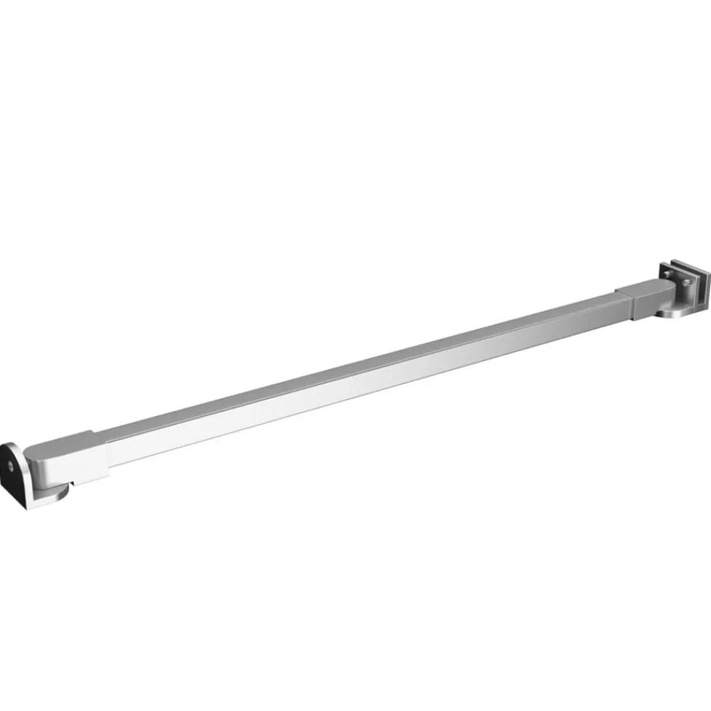 vidaXL Fontanería-Brazo de soporte para mampara de ducha acero inoxidable 47,5 cm