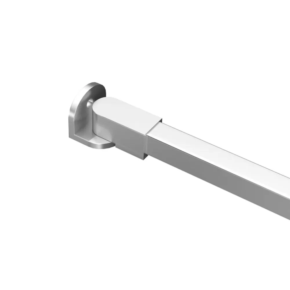 vidaXL Fontanería-Brazo de soporte para mampara de ducha acero inoxidable 47,5 cm
