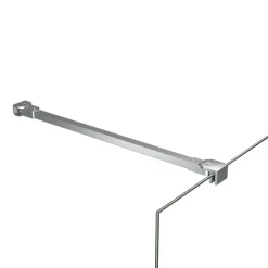 vidaXL Fontanería-Brazo de soporte para mampara de ducha acero inoxidable 47,5 cm