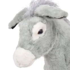 vidaXL Burro de peluche de pie gris XXL Best
