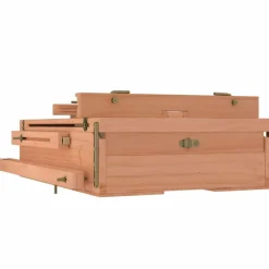 vidaXL Material De Oficina-Caballete de pintura madera maciza de haya 81x121x173 cm