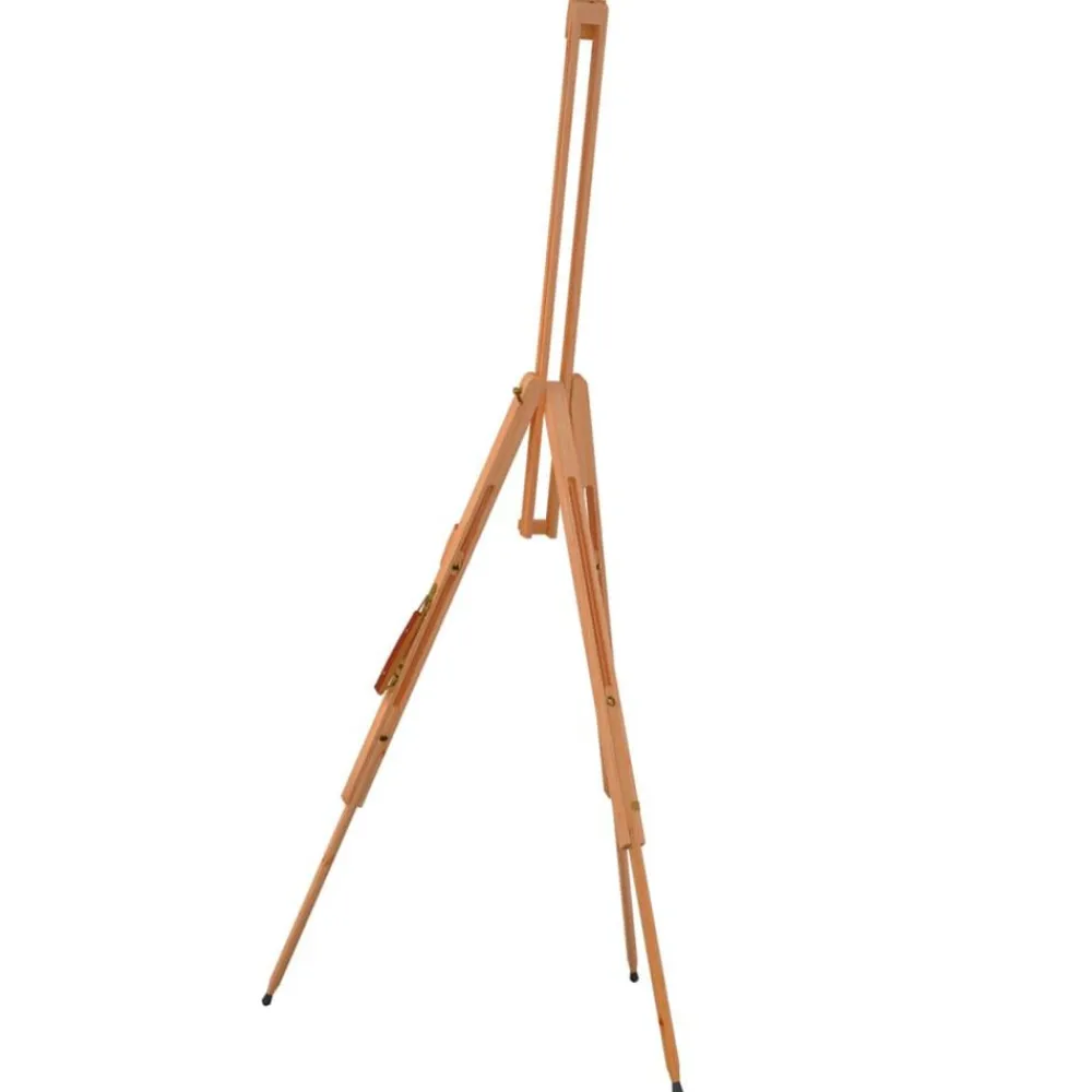 vidaXL Material De Oficina-Caballete de pintura madera maciza de haya 100x104x172 cm