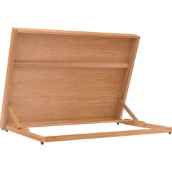 vidaXL Caballete de sobremesa madera maciza de haya 65x48x7 cm Outlet
