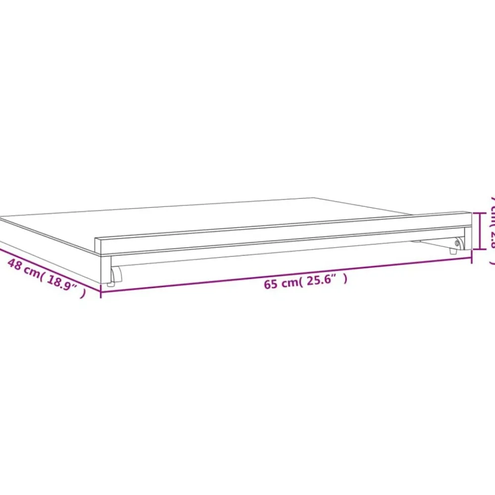 vidaXL Caballete de sobremesa madera maciza de haya 65x48x7 cm Outlet