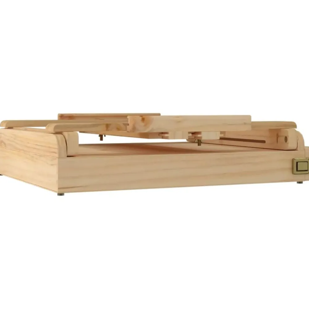 vidaXL Material De Oficina-Caballete de sobremesa con cajón madera de pino 41,5x37x12 cm