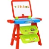vidaXL Juguetes-Caballete y mesa de aprendizaje para niños 3-1 set de juego
