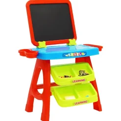vidaXL Juguetes-Caballete y mesa de aprendizaje para niños 3-1 set de juego