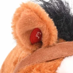 vidaXL Caballo de juguete de pie de peluche marrón Clearance